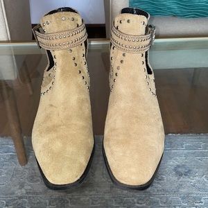 COPY - ZARA Divine Studded Split Suede  Ankle Boots